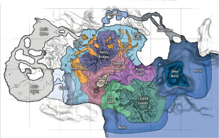 Mapa de SubNautica Below Zero